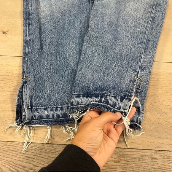 We the Free Women’s Lita Jeans Ripped Frayed Raw Hem High Waist - Picture 7 of 16